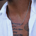 Colar Homem Prateado em aço Inoxidável