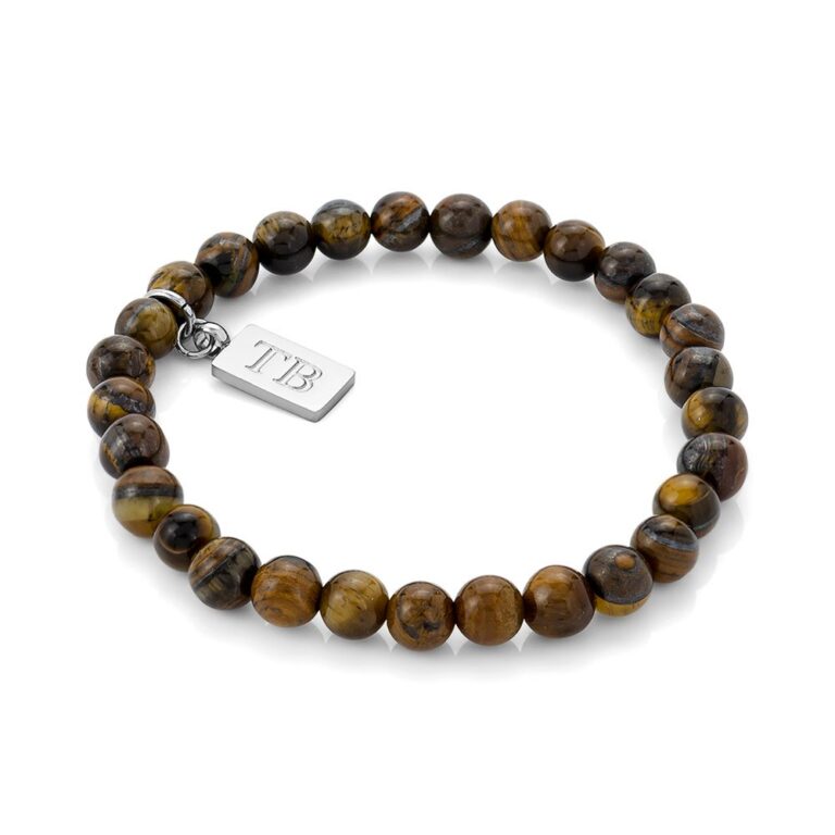 Pulseiras para Homem com pedras naturais - Pulseira de pedras naturais para homem - Pulseira de pedras naturais da marca twobrothers - Pulseira Portuguesa - Marca portuguesa - Acessório de moda para homem - Pulseira Louisville