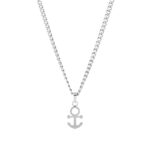 Colar para Homem em Aço Inoxidável - Colar com Âncora em aço inoxidável - Twobrothers Colar Hawaii - Colar Masculino