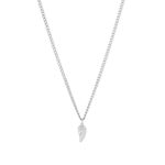 Colar Davis Wing para homem em aço inoxidável com pendente de uma asa , discreto e elegante da marca Twobrothers.