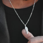 Colar Homem Prateado em aço Inoxidável