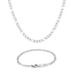 Conjunto Pulseira Sacramento e Colar Tenesse de estilo corrente em aço inoxidável da marca Twobrothers em portugal.