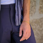 Pulseira Homem Dourado em aço Inoxidável