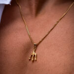 Colar Homem Dourado Poseidon Trident - Image 3