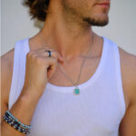 Colar Homem Prateado em aço Inoxidável