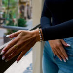 Pulseira Mulher Jasper Dourada