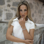 Pulseira Mulher Jasper Prateada