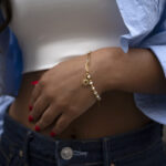 Pulseira Mulher Sol Dourada