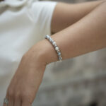 Pulseira Mulher Jasper Prateada