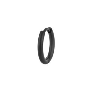 argola para homem em aço inoxidável de cor preta