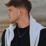 Colar homem prateado com pendente em forma de barra personalizável aço inoxidável