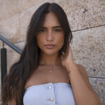 colar mulher em aço inoxidável dourado com pendente pérola