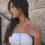 colar mulher em aço inoxidável dourado com pendente pérola