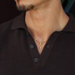 Colar para homem dourado com pendente em forma de estrela