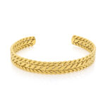 Pulseira escrava para homem Hollywood, na cor dourada, da marca Twobrothers em Portugal, com tamanho único ajustável a todos os pulsos.