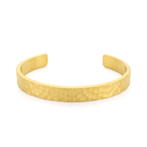 Pulseira para home estilo escrava Rockland, em aço inoxidável dourado, da marca Twobrothers em Portugal, com detalhes e de tamanho único ajustável a todos os pulsos.